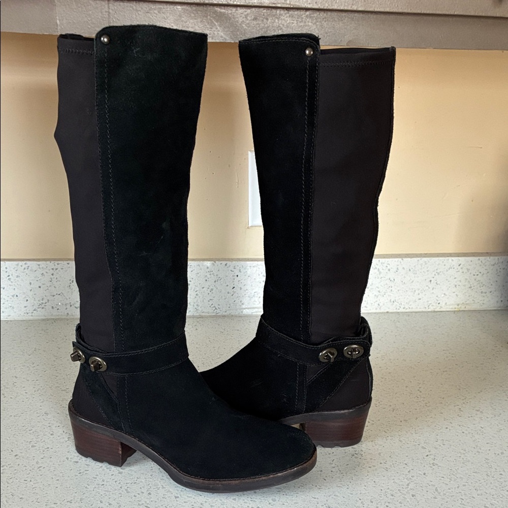 Coach Black Over the Knee Boots
